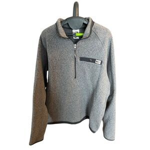 The North Face Men's Medium Gordon Lyons ½-Zip gray fleece pullover *defect*